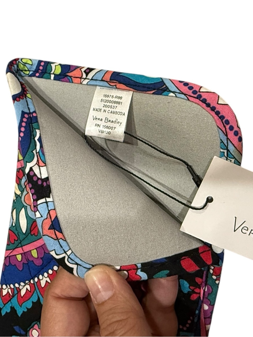 Vera Bradley Deep Night Paisley Flat Iron Curling Iron Cover NWT Travel - Picture 3 of 4